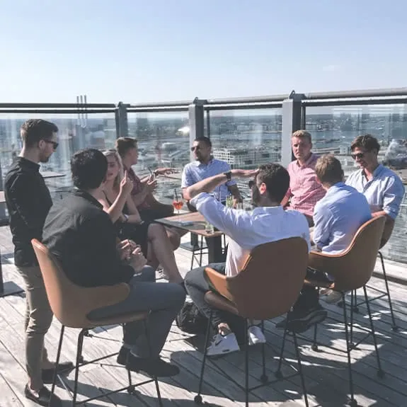 social event rooftop